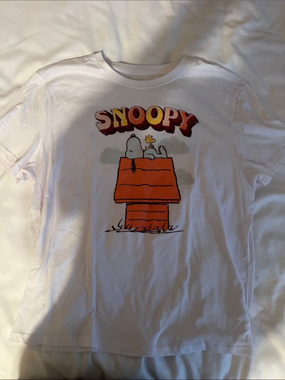 Snoopy White Kids Graphic Tee